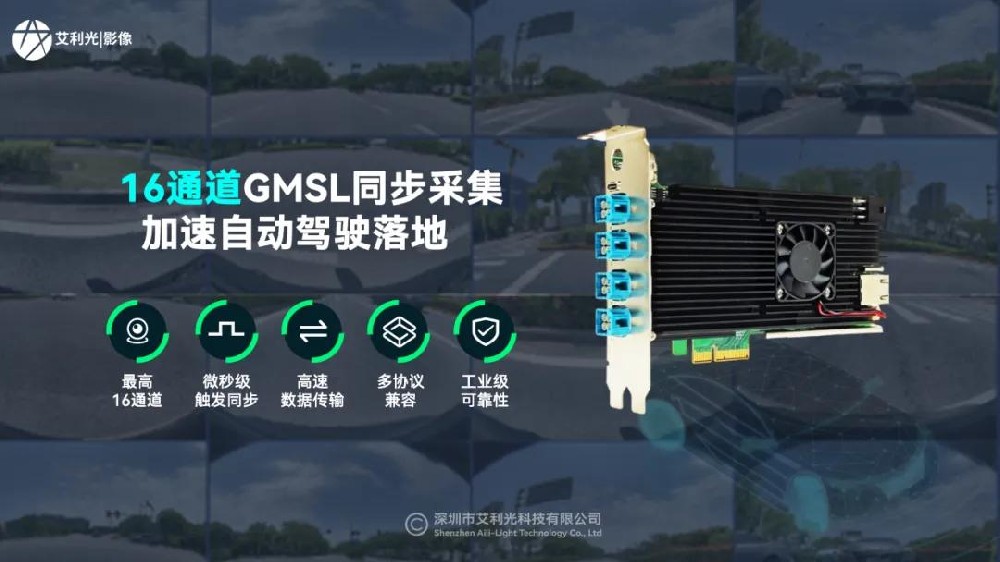 16通道GMSL图像采集新标杆，艾利光「瑞龙」采集卡展示多领域应用实力